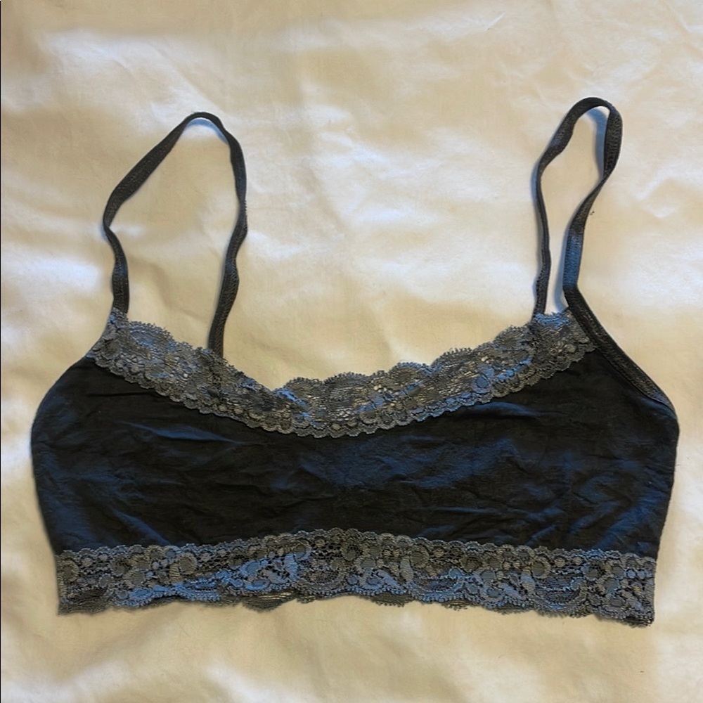 Lace Trim grey Bralette